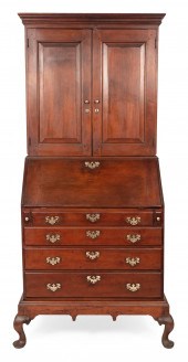 QUEEN ANNE THREE-PART SLANT-LI