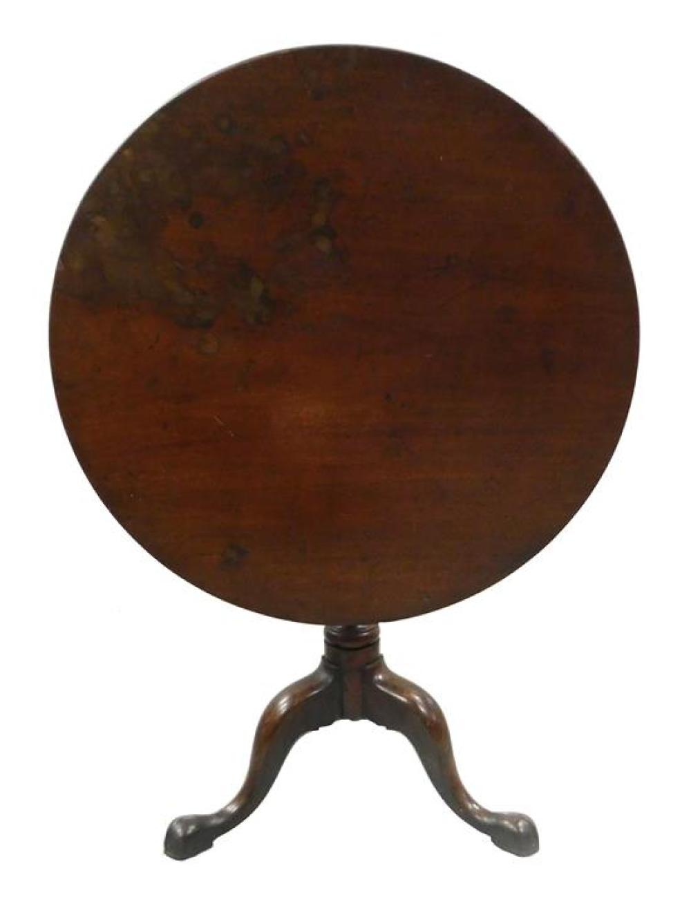 QUEEN ANNE TILT TOP TEA TABLE, LATE