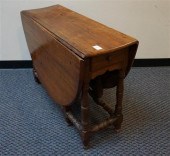 QUEEN ANNE TURNED WALNUT DROP-