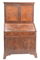 QUEEN ANNE WALNUT AND BURL WAL