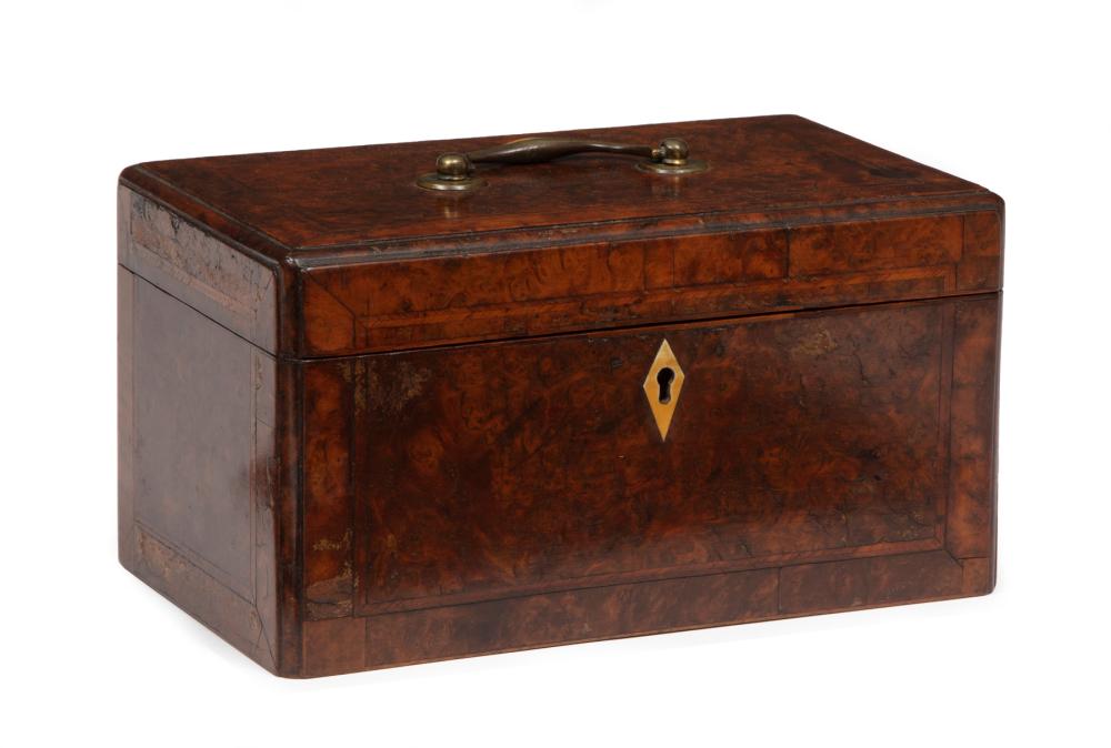 QUEEN ANNE WALNUT AND YEW TEA