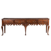 QUEEN ANNE WALNUT CONSOLE TABL