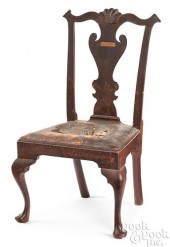 QUEEN ANNE WALNUT DINING CHAIR