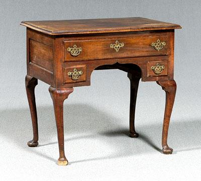 Queen Anne walnut lowboy,