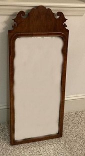 QUEEN ANNE WALNUT MIRROR38" hi