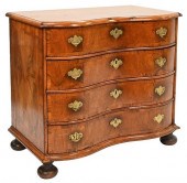 QUEEN ANNE WALNUT SERPENTINE F