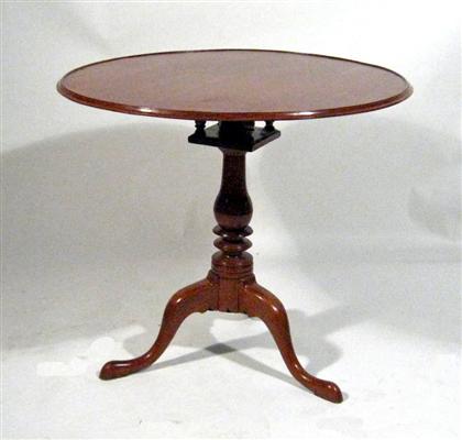 Queen Anne walnut tea table   