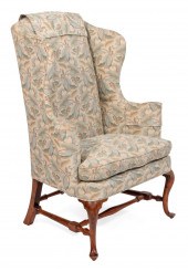 QUEEN ANNE WING CHAIR MID-18TH