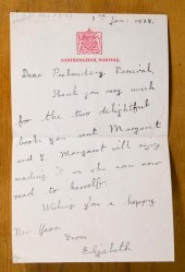 QUEEN ELIZABETH II HANDWRITTEN
