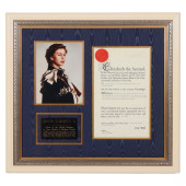 QUEEN ELIZABETH SIGNED 1974 PA