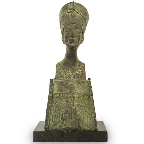 QUEEN NEFERTITI EGYPTIAN BRONZE