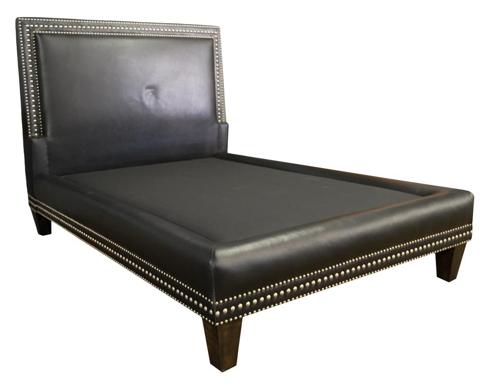 QUEEN-SIZE STUDDED LEATHER