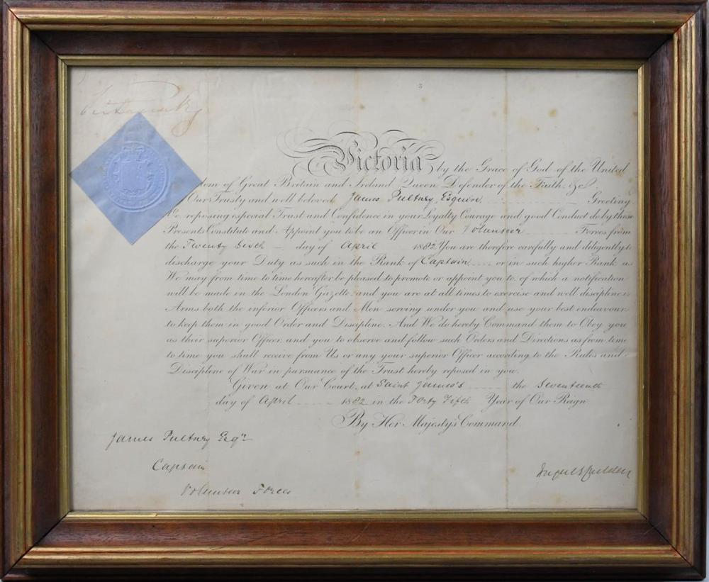 QUEEN VICTORIA SIGNED MILITARY
