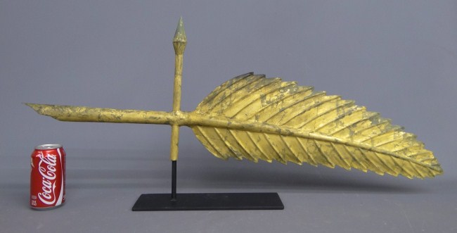 Quill weathervane. 36'' W 12'' Ht.
