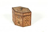 QUILLWORK TEA CADDY.  England