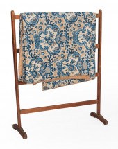 QUILT RACK WITH A QUILT LATE 1