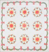Quilted American Rose applique