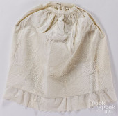 QUILTED AND EMBROIDERED PETTIC