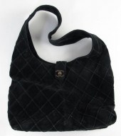 Quilted Suede Hobo Bag Chaneld