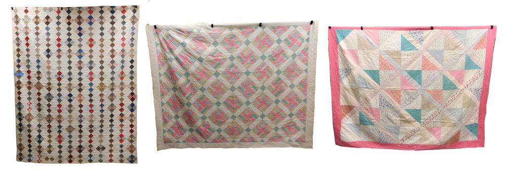 QUILTS: THREE PIECED COTTON
