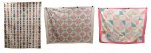 QUILTS: THREE PIECED COTTON PA