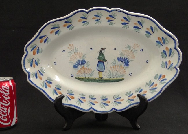 Quimper platter Breton peasant