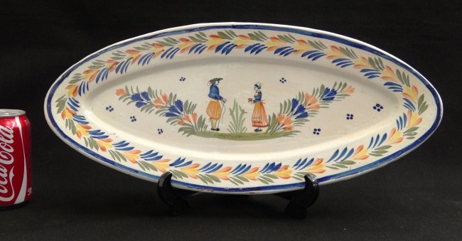 Quimper platter. By Henriot. 20''