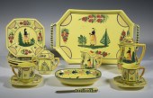 QUIMPER SOLEIL YELLOW POTTERY