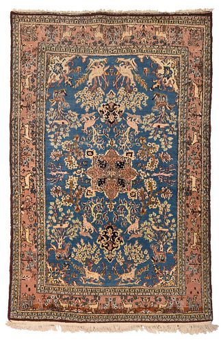 QUM RUGmid 20th century, light blue
