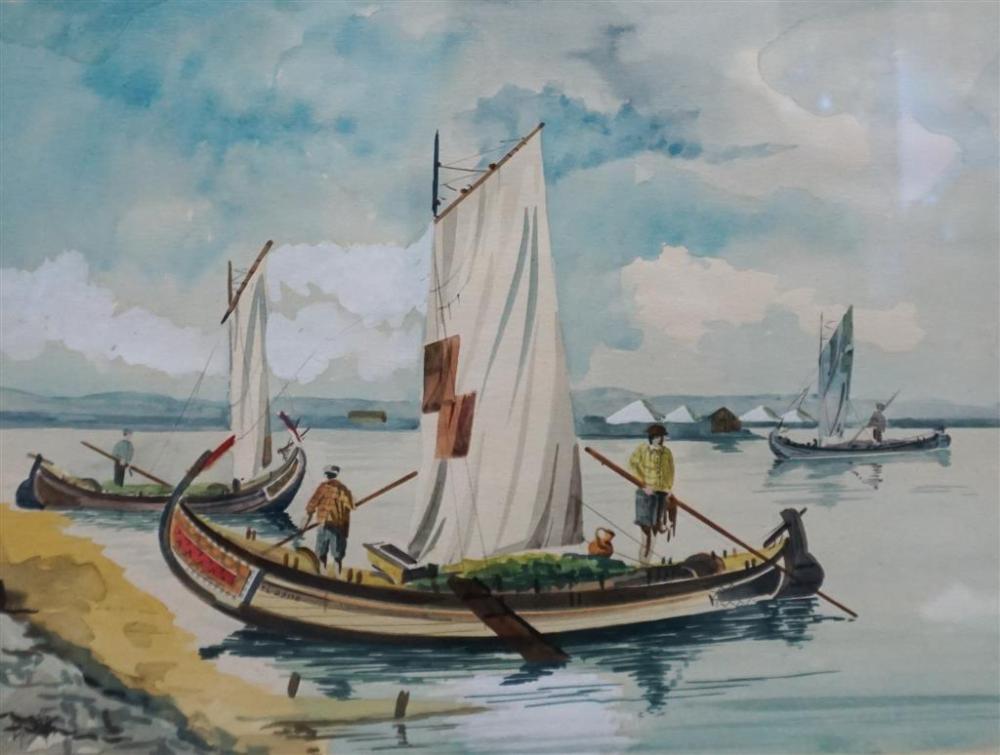 R. BASCONA RIA AVEIRI, WATERCOLOR