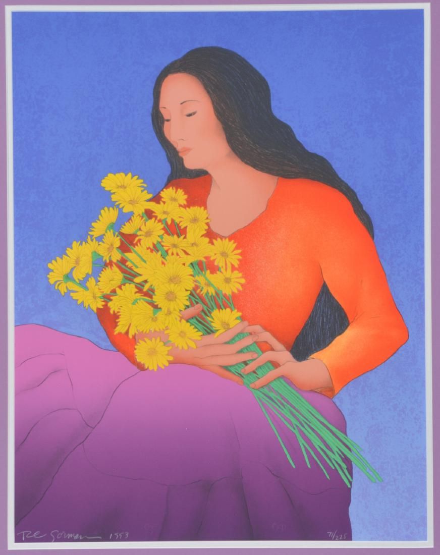 R. C. GORMAN,  MEXICAN MARIGOLDS,