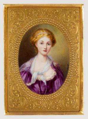 R E Hague, a porcelain portrait