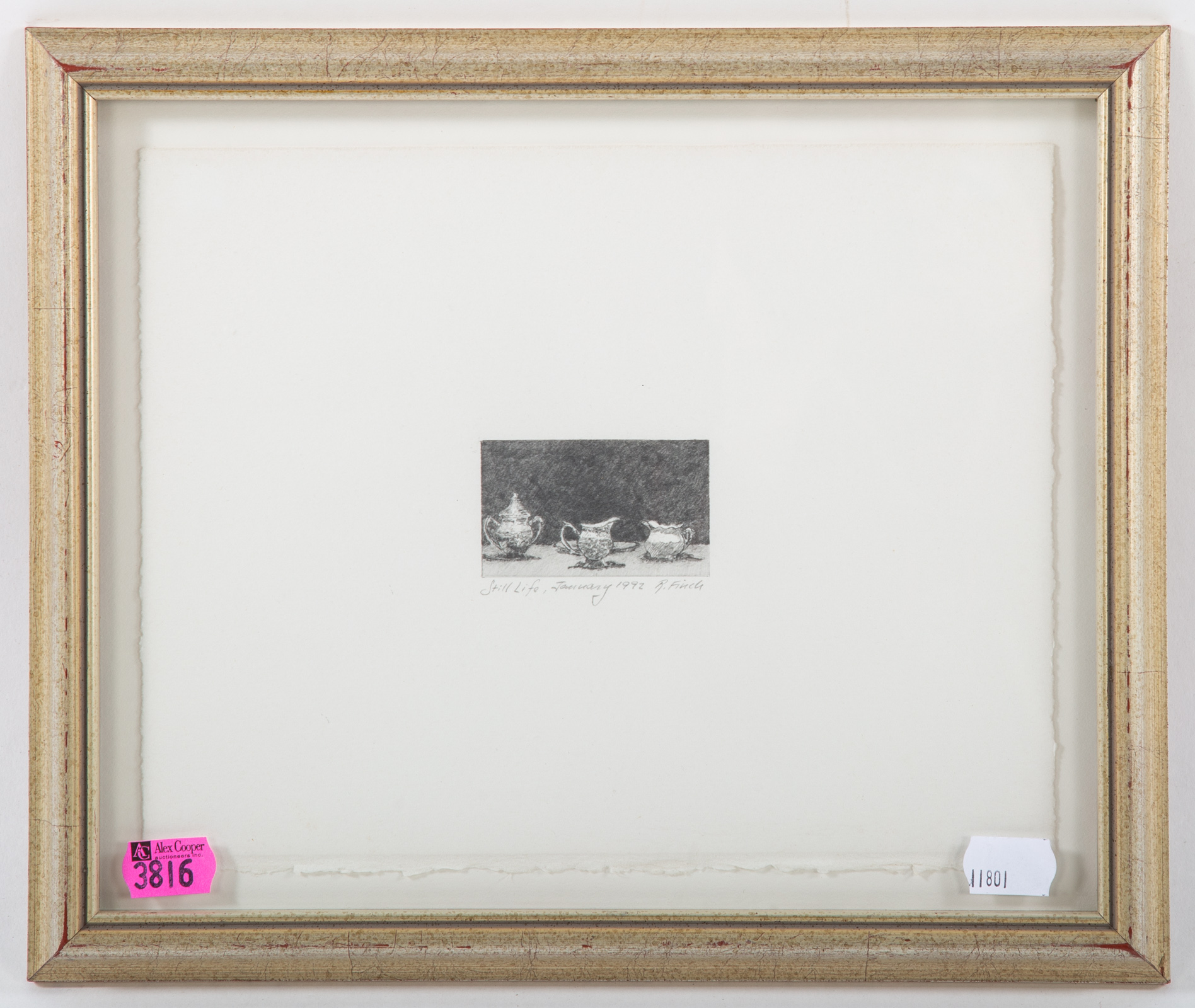 R. FINCH. STILL LIFE, GRAPHITE