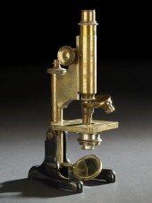 R & J Beck Monocular Microscop