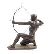 R. KAESBACH ART DECO BRONZE KN