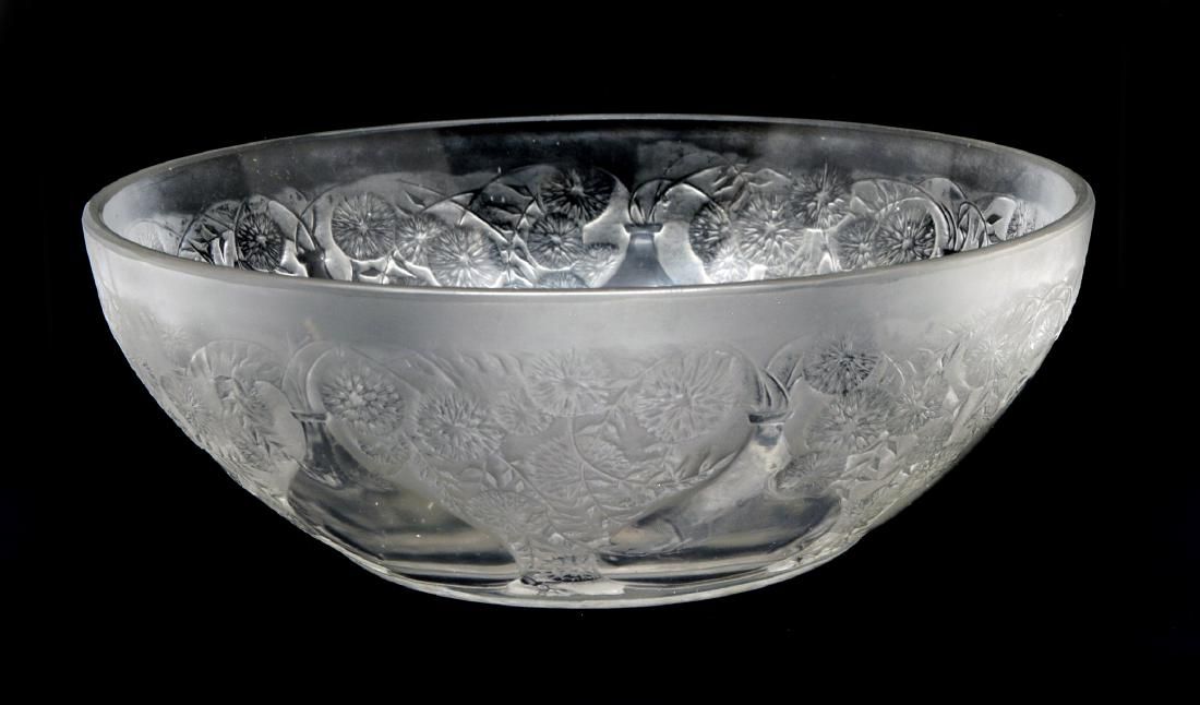 R LALIQUE FRANCE ETCHED GLASS