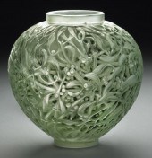R. Lalique ''Gui'' glass vase