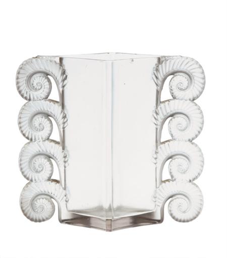 R. Lalique Molded Glass Amiens Vase