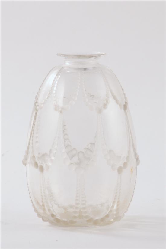 R. Lalique Perles pattern vase