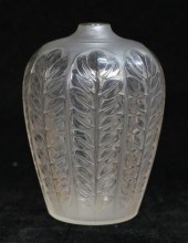 R. LALIQUE TOURNAI FROSTED GLA
