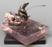 R. LEVENTHAL FISHERMAN BRONZE