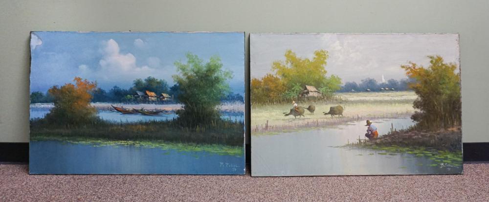 R. POHOL, RURAL LANDSCAPES, TWO