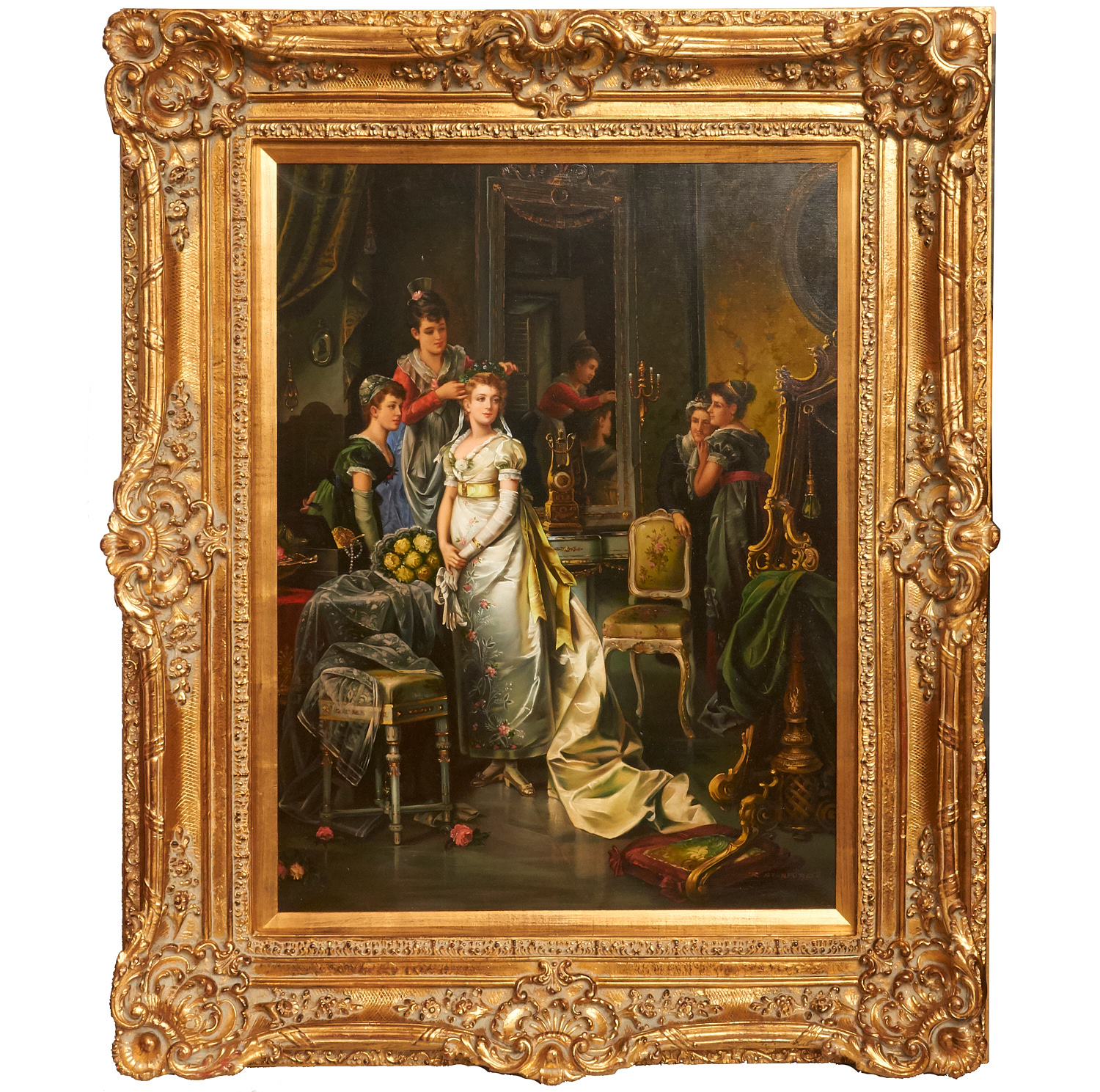 R. STANFORD, LARGE PAINTING R.
