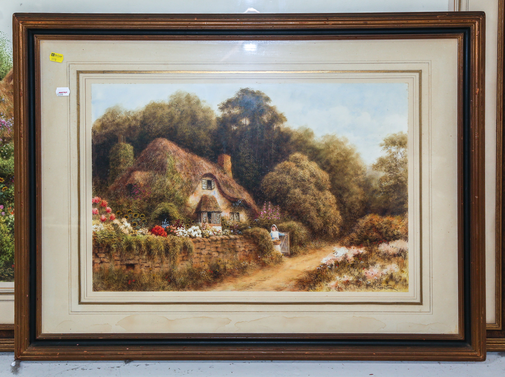 R. THORNTON. "OLD COTTAGE AT