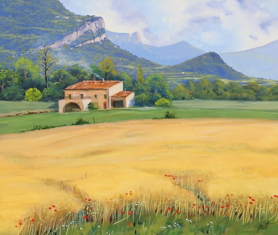 R. VILALTA OIL ON CANVAS