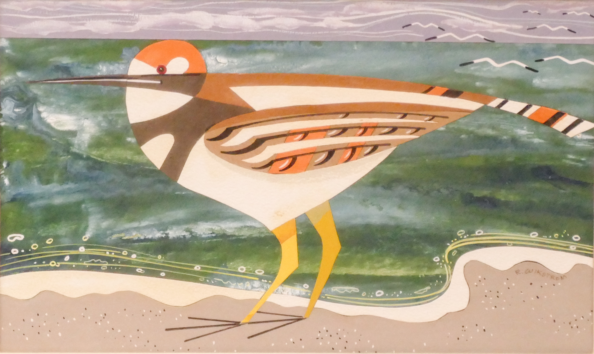 R. Wikstrom Shorebird Mixed Media