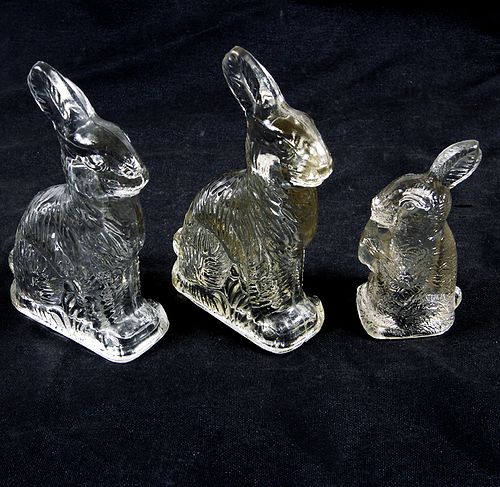 RABBIT CANDY CONTAINERSA group of