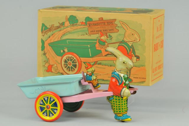 RABBIT DRAWN EASTER CART