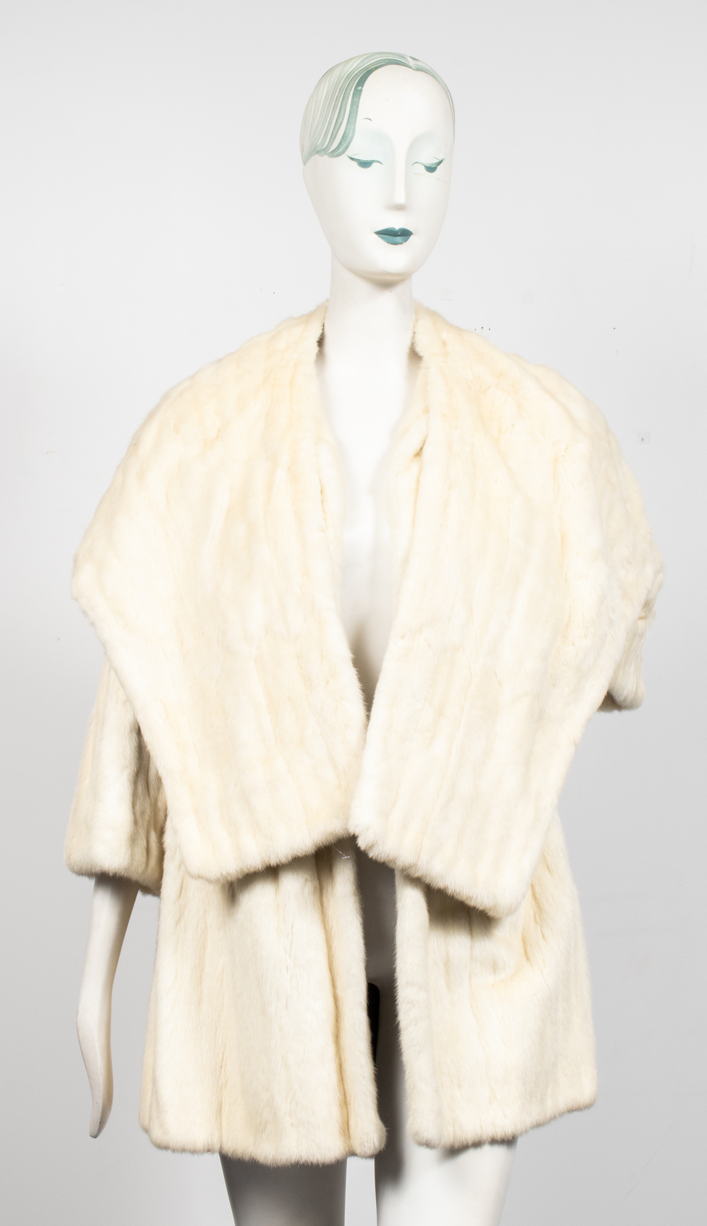 RABBIT FUR COAT & SHAWL Rabbit