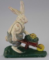 RABBIT PUSHING WHEELBARROW DOO